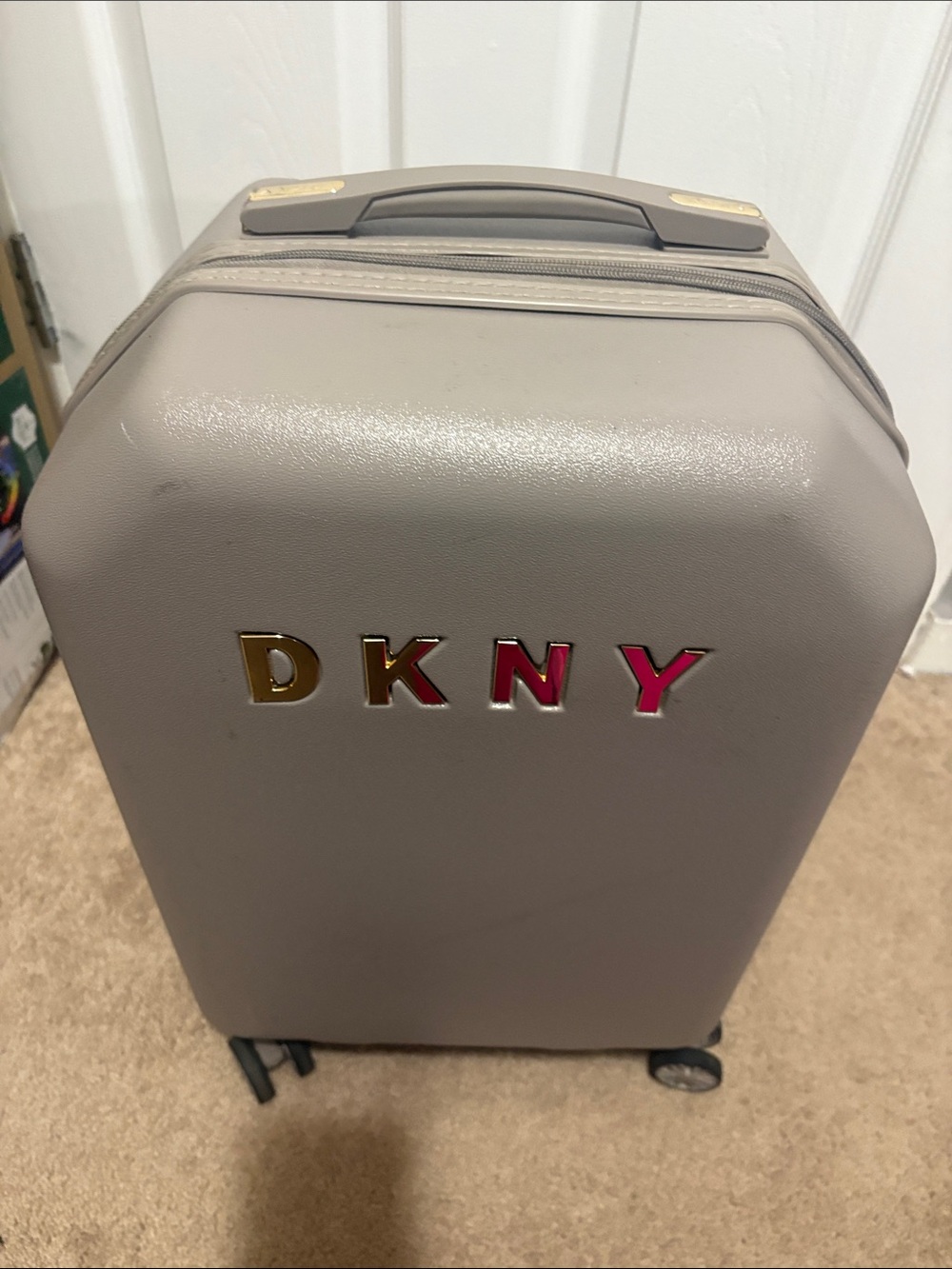DKNY Gray Hard-Shell Carry-On